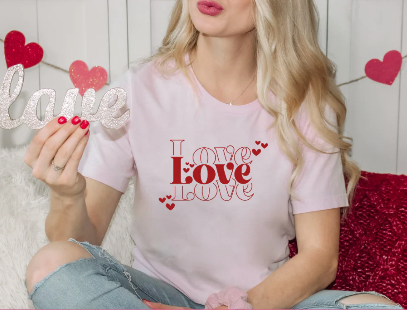 Pink Love Stacked