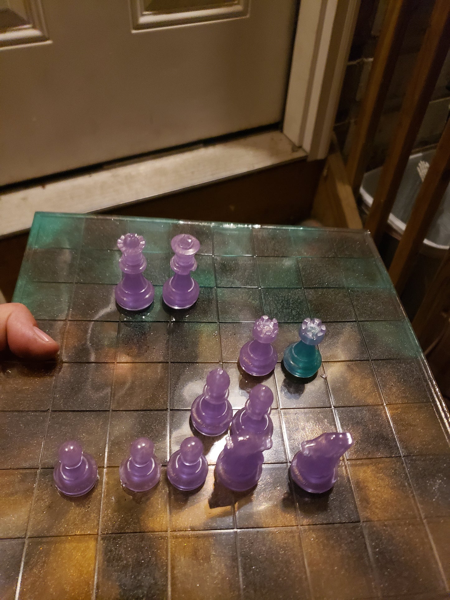 Resin chess set