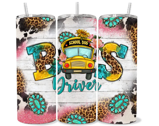 20 oz Tumbler: Bus Driver